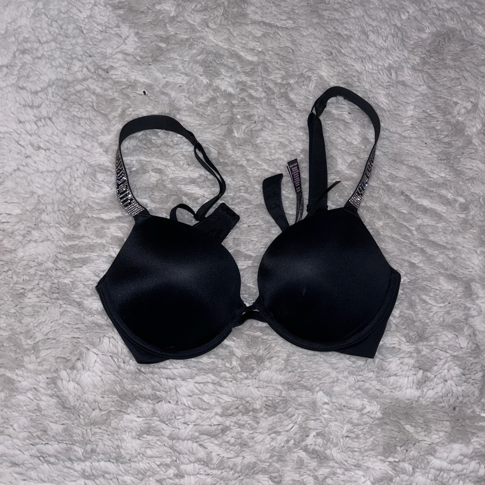 Victoria's Secret Black Bra with Silver Accents